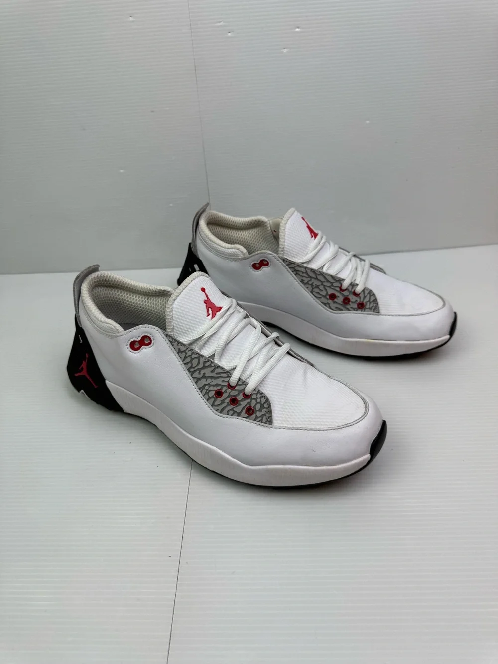 NIKE Jordan ADG 2 Golf Shoe ELEPHANT PRINT WHITE/BLACK Men’s 9.5 CT7812-100 READ